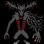 Cleric Beast, from Bloodborne, in NES style